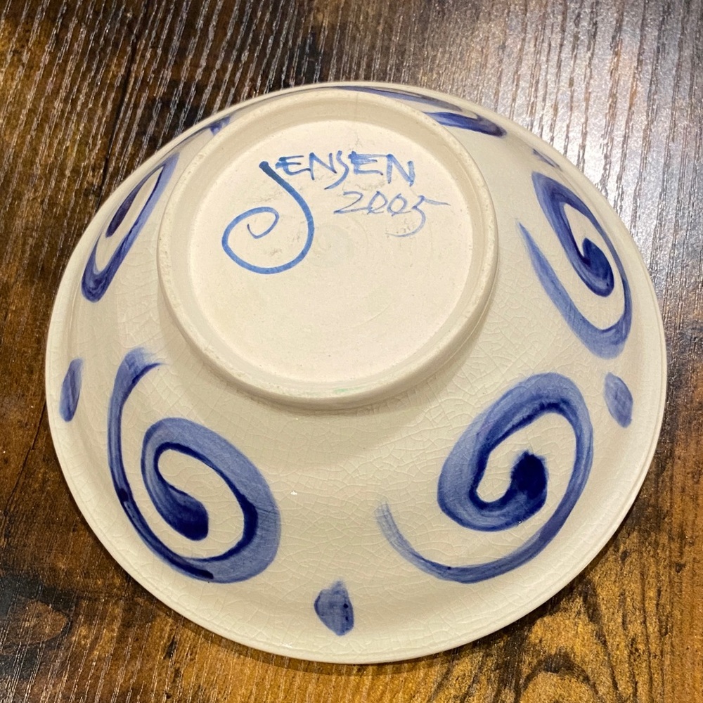 Artistic Face Signed “Jensen” Bowl 2005 - Picture 4 of 8